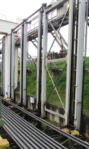 Zařízení pro zvedání kolejnic – železniční kolejnice