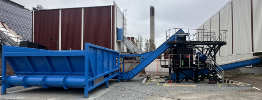 Štěpkovač Reject včetně škrabkového dopravníku