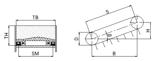 Kettenförderer Stückgut ansteigend