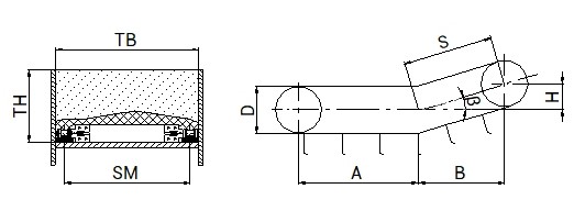 Kratzkettenförderer horizontal und ansteigend